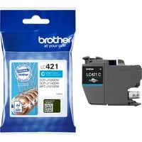 Brother LC421C cartuccia d'inchiostro 1 pz Originale Ciano Ciano, 1 pz, 200 pagine, Confezione singola