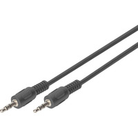 Digitus Cavo di collegamento audio 3,5 mm jack, stereo Nero