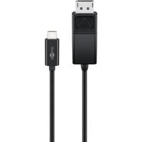 goobay 79295 cavo e adattatore video 1,2 m USB tipo-C DisplayPort Nero Nero, 1,2 m, USB tipo-C, DisplayPort, Maschio, Maschio, Dritto