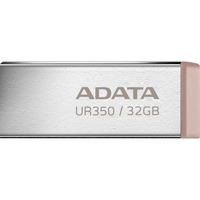 ADATA UR350 unità flash USB 32 GB USB tipo A 3.2 Gen 1 (3.1 Gen 1) Marrone, Chiavetta USB nichel/marrone, 32 GB, USB tipo A, 3.2 Gen 1 (3.1 Gen 1), 100 MB/s, Senza coperchio, Marrone