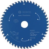 Bosch 2608644536 Kreissägeblatt 140 x 20 mm Zähneanzahl 48 1 St. lama circolare 14 cm 1 pz, Lama per sega Punta a carburo di tungsteno (TCT), Alluminio, 14 cm, 2 cm, 10000 Giri/min, Bosch