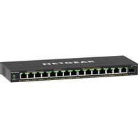 Netgear GS316EP Gestito Gigabit Ethernet (10/100/1000) Supporto Power over Ethernet (PoE) Nero, Interruttore Nero, Gestito, Gigabit Ethernet (10/100/1000), Full duplex, Supporto Power over Ethernet (PoE)