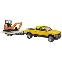 bruder RAM Rental Service con mini escavatore, Veicolo modello 