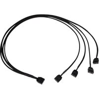 Alphacool Splitter a Y cavo aRGB 3 pin a 4x 3 pin, 60 cm, Cavo a Y Nero