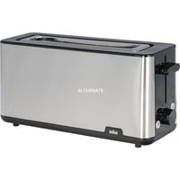 Braun HT 1610 8 1030 W Nero, Acciaio inox, Tostapane accaio/Nero, Nero, Acciaio inox, Plastica, Acciaio inox, Pulsanti, Manopola, 1030 W, 25 cm, 454 mm