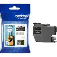 Brother LC421XLBK cartuccia d'inchiostro 1 pz Originale Nero Nero, 1 pz, 500 pagine, Confezione singola