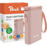 Peach PE110 stampante per etichette (CD) Termica diretta 203 x 203 DPI 60 mm/s Wireless Bluetooth fucsia, Termica diretta, 203 x 203 DPI, 60 mm/s, Wireless, Rosa