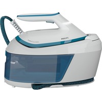 Philips PerfectCare 6000 Series PSG6022/20 Ferro generatore di vapore, Stazione stirante bianco/Blu, 2400 W, 500 g/min, SteamGlide Plus, 6,5 bar, 1,8 L, 150 g/min