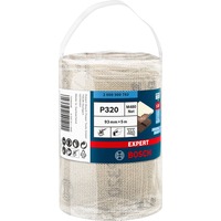 Bosch Expert Abrasivo a rete in rotolo M480, Foglio abrasivo Rotolo di carta vetrata, Grana extra fine, P320, Lavoro di finitura, Sverniciatura, Legno, Beige