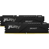 Kingston FURY FURY Beast 64 GB 6000 MT/s DDR5 CL36 DIMM (Kit da 2) Black EXPO, Memoria Nero, 64 GB, 2 x 32 GB, DDR5, 288-pin DIMM