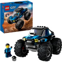LEGO City 60402 Monster Truck Blu, Veicolo Giocattolo Fuoristrada, Giochi per Bambini di 5+ Anni con Minifigure del Pilota, Giochi di costruzione Veicolo Giocattolo Fuoristrada, Giochi per Bambini di 5+ Anni con Minifigure del Pilota, Set da costruzione, 5 anno/i, Plastica, 148 pz, 317 g
