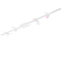 Philips Hue Perifo kit con 4 faretti spot, Lampada bianco, Philips Hue White and Color ambiance Perifo kit con 4 faretti spot, Faretto per illuminazione ferroviaria, LED, 6500 K, 220-240 V, Bianco