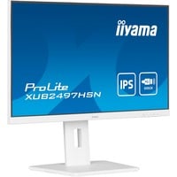 iiyama ProLite XUB2497HSN-W2 Monitor PC 60,5 cm (23.8") 1920 x 1080 Pixel Full HD LED Bianco, Monitor LED bianco (matto), 60,5 cm (23.8"), 1920 x 1080 Pixel, Full HD, LED, 1 ms, Bianco