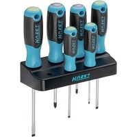 Hazet Set di cacciaviti 811SH-1/7 con supporto, 7 pezzi, Cacciavite blu/Nero