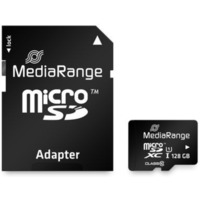MediaRange MR945 memoria flash 128 GB MicroSDXC UHS-I Classe 10, Scheda di memoria Nero, 128 GB, MicroSDXC, Classe 10, UHS-I, 80 MB/s, 20 MB/s
