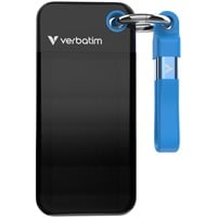 Verbatim Pocket SSD 1 TB USB tipo-C 3.2 Gen 2 (3.1 Gen 2) Nero, Blu, Disco a stato solido Nero/Blu, 1 TB, USB tipo-C, 3.2 Gen 2 (3.1 Gen 2), 1000 MB/s, 10 Gbit/s, Nero, Blu