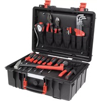 Wiha Valigetta per attrezzi Basic L meccanico, Set di strumenti Nero/Rosso