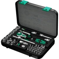 Wera 8100 SA 4 Set di cricchetto Zyklop Speed, in pollici, 1/4", Set di strumenti Nero/Verde