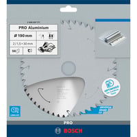 Bosch 2 608 837 771 lama circolare 19 cm 1 pz, Lama per sega Alluminio, Di metalli non ferrosi, 19 cm, 3 cm, 1,5 mm, 7900 Giri/min, 2 mm