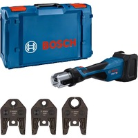 Bosch Utensile da pressatura a batteria GPT 18V-32 Professional solo, 18Volt, Kit U, Macchina della pressa blu