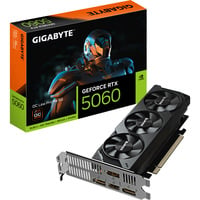GIGABYTE GeForce RTX 5060 OC Low Profile 8G Scheda Grafica - 8GB GDDR7, 128bit, PCI-E 5.0, 2512 MHz Frequenza core, 3 x DisplayPort, 1 x HDMI, GV-N5060OC-8GL 128bit, PCI-E 5.0, 2512 MHz Frequenza core, 3 x DisplayPort, 1 x HDMI, GV-N5060OC-8GL, GeForce RTX 5060, 8 GB, GDDR7, 128 bit, 7680 x 4320 Pixel, PCI Express 5.0