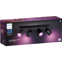 Philips Hue White & Color Ambiance Fugato spot 4 pezzi, Luce LED Nero
