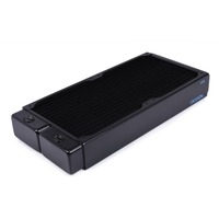 Alphacool 14441 parte e accessorio del sistema di raffreddamento del computer Radiatore Nero, Radiatore, Ottone, Rame, Acciaio, Nero, 1/4", 60 °C, 4 ventola(e)