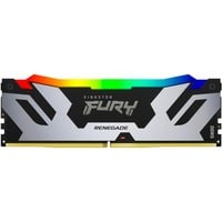 Kingston FURY FURY 48GB 6000MT/s DDR5 CL32 DIMM Renegade RGB XMP, Memoria argento/Nero, 48 GB, 1 x 48 GB, DDR5, 288-pin DIMM