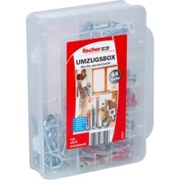 fischer Scatola per trasloco DUOPOWER 6,8, Tassello grigio chiaro/Rosso