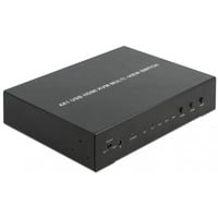 DeLOCK 11488 conmutador de vídeo HDMI, Switch KVM HDMI, Nero, Metallo, 60 Hz, 1280 x 720 (HD 720),1920 x 1080 (HD 1080), 2,25 Gbit/s
