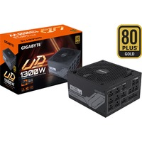 GIGABYTE UD1300GM PG5 alimentatore per computer 1300 W 20+4 pin ATX ATX Nero, Alimentatore PC Nero, 1300 W, 100 - 240 V, 50 - 60 Hz, 12 - 6 A, 6 A, 12 A
