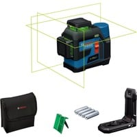 Bosch Laser a linee a batteria GLL 12V-100-33 CG Professional, Linea laser blu/Nero