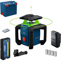 Bosch Rotationslaser GRL18V-4-34CVG in L-BOXX, Laser rotante verde, boxed