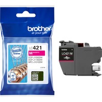 Brother LC421M cartuccia d'inchiostro 1 pz Originale Magenta Magenta, 1 pz, 200 pagine, Confezione singola