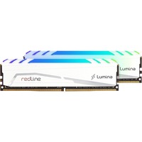 Mushkin Redline Lumina memoria 32 GB 2 x 16 GB DDR4 3200 MHz bianco, 32 GB, 2 x 16 GB, DDR4, 3200 MHz, 288-pin DIMM, Bianco
