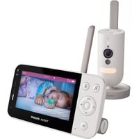 Philips Connected SCD921/26 Baby monitor connesso, Babyphone bianco, 1920 x 1080 Pixel, 400 m, Android, iOS, Wi-Fi, 2.4 GHz, Macchina fotografica