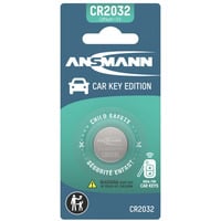 Ansmann CR2032 - Pila a bottone al litio per chiave auto, Batteria 