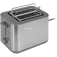 Braun HT 1510 GY 6 2 fetta/e 900 W Grigio, Acciaio inox, Tostapane accaio/grigio, 2 fetta/e, Grigio, Acciaio inox, Plastica, Acciaio inox, Pulsanti, Livello, Manopola, 900 W, 185 mm