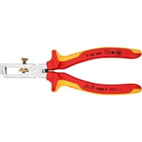 KNIPEX 11 06 160 Arancione, Rosso pinza spellacavi, Pinza stripper 1 cm, 5 mm, Plastica, Arancione, Rosso, 16 cm, 166 g
