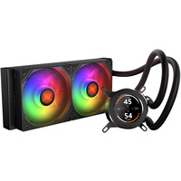 Krux HydroGlance 240 LCD, Raffreddamento ad acqua Nero