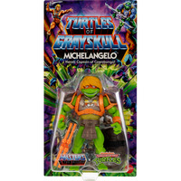 Mattel Origins Turtles Grayskull Michelangelo, Gioco figura 6 anno/i, Multicolore, Plastica