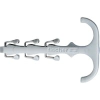 fischer Fascetta doppia Steckfix plus SF plus ZS 10, Fascetta stringitubo grigio chiaro