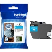 Brother LC422C cartuccia d'inchiostro 1 pz Originale Ciano Ciano, 1 pz, 550 pagine, Confezione singola