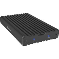 ICY BOX IB-2817M-C32 Box esterno SSD Nero M.2, Disk enclosure Nero, Box esterno SSD, M.2, PCI Express 3.0, 6 Gbit/s, Collegamento del dispositivo USB, Nero