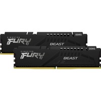 Kingston FURY FURY Beast 64 GB 5600 MT/s DDR5 CL40 DIMM (Kit da 2) Black, Memoria Nero, 64 GB, 2 x 32 GB, DDR5, 288-pin DIMM