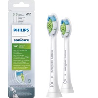 Philips Sonicare W2 Optimal White W2 Optimal White HX6062/10 2x Testine bianche per spazzolino sonico, Testina bianco, 2 pz, Bianco, 3 mese(i), Medio, Serie 2 per la difesa contro la placca Serie 2 per la difesa contro la placca Serie 3 per la..., 2 Series plaque defence; 3 Series gum health; DiamondClean; DiamondClean Smart; EasyClean;...