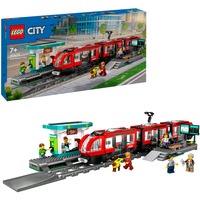 LEGO City 60423 Tram e Fermata del Tram, Treno Giocattolo da Costruire con Stazione e Vagoni Ferroviari, Giochi per Bambini 7+, Giochi di costruzione Treno Giocattolo da Costruire con Stazione e Vagoni Ferroviari, Giochi per Bambini 7+, Set da costruzione, 7 anno/i, Plastica, 811 pz, 1,65 kg