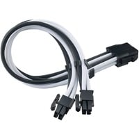 SilverStone Cavo di prolunga di alimentazione SST-PP07E-EPS8BW Nero/Bianco