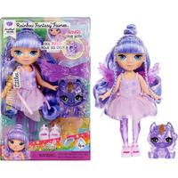 MGA Entertainment Rainbow High Littles Rainbow Fantasy Fairies Doll- Amethyst (purple), Bambola Rainbow High Littles Rainbow Fantasy Fairies Doll- Amethyst (purple), Bambola alla moda, Femmina, 4 anno/i, Bambino/Bambina, 140 mm, Multicolore