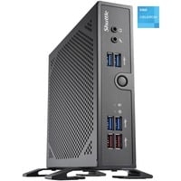 Shuttle DS50U barebone per PC/stazione di lavoro PC con dimensioni 1,3 l Nero 7305 Nero, PC con dimensioni 1,3 l, Mini PC barebone, DDR5-SDRAM, PCI Express, Serial ATA III, Collegamento ethernet LAN, 90 W
